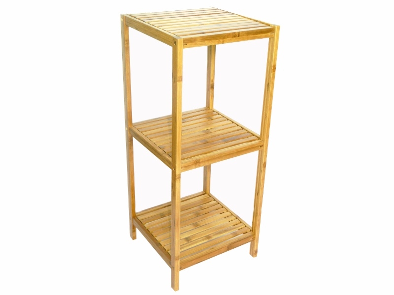 Premium 3-Tier Bamboo Bath Shelf with KD Design - Eco-Friendly Storage Rack